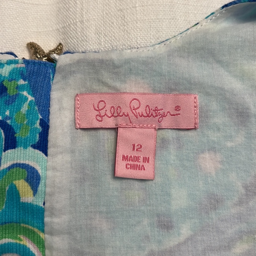 Lilly Pulitzer peacock dress 💙 - Picture 4 of 4